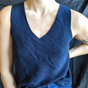 Dark Blue Knit tank size Small